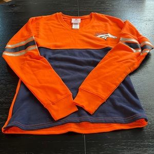 Denver Broncos Glitter Sweatshirt XS